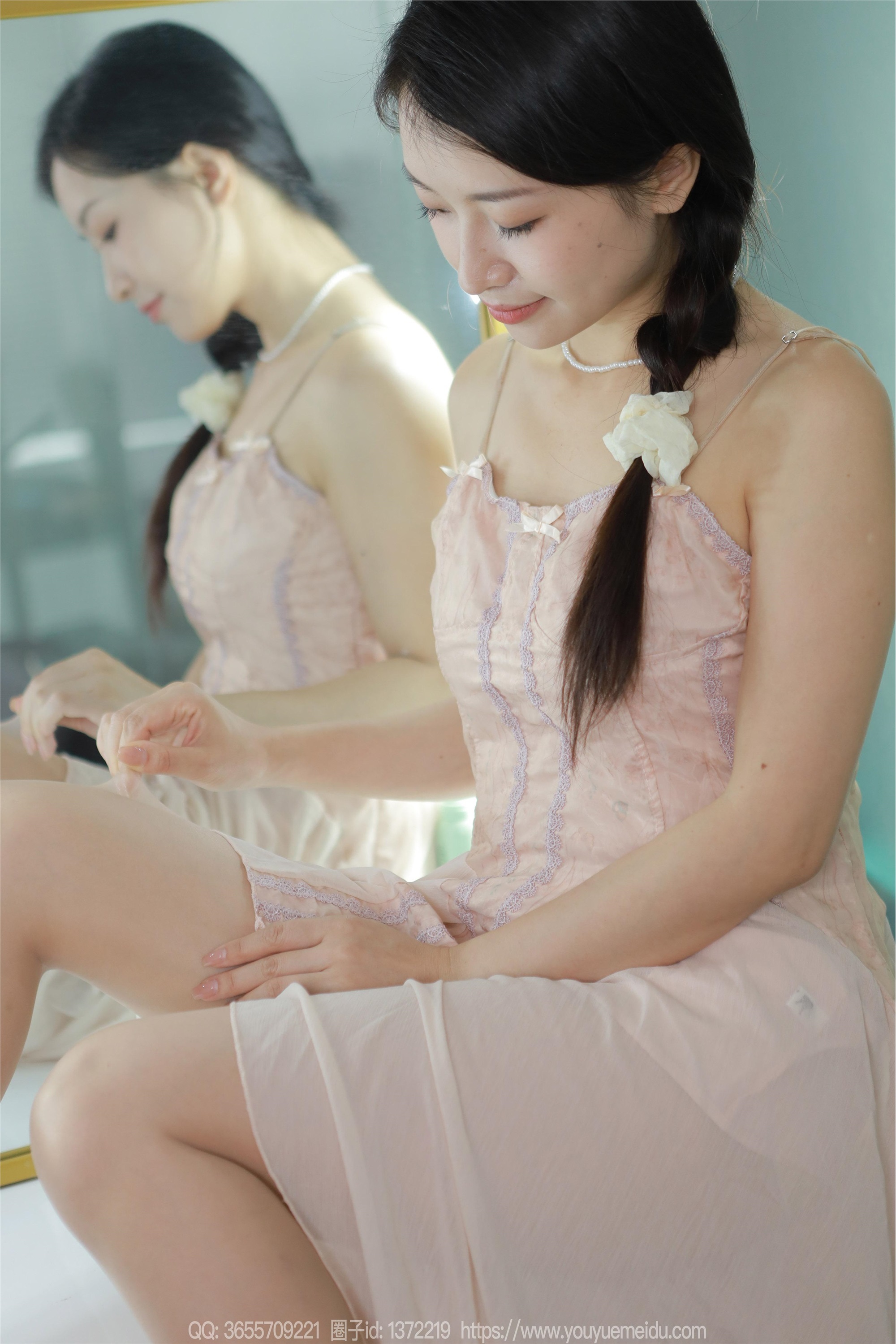 IESS异思趣向  2024.08.05 丝享家 1812 小婕《藕粉吊带裙》